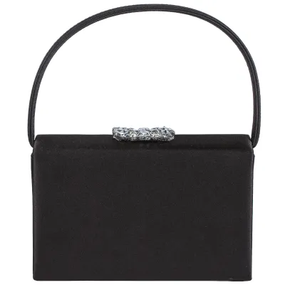 Viola Satin Purse-Black